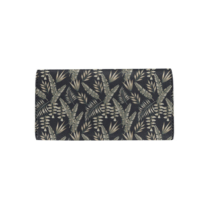 Banana Leaf Pattern Print Design 07 Women's Trifold Wallet