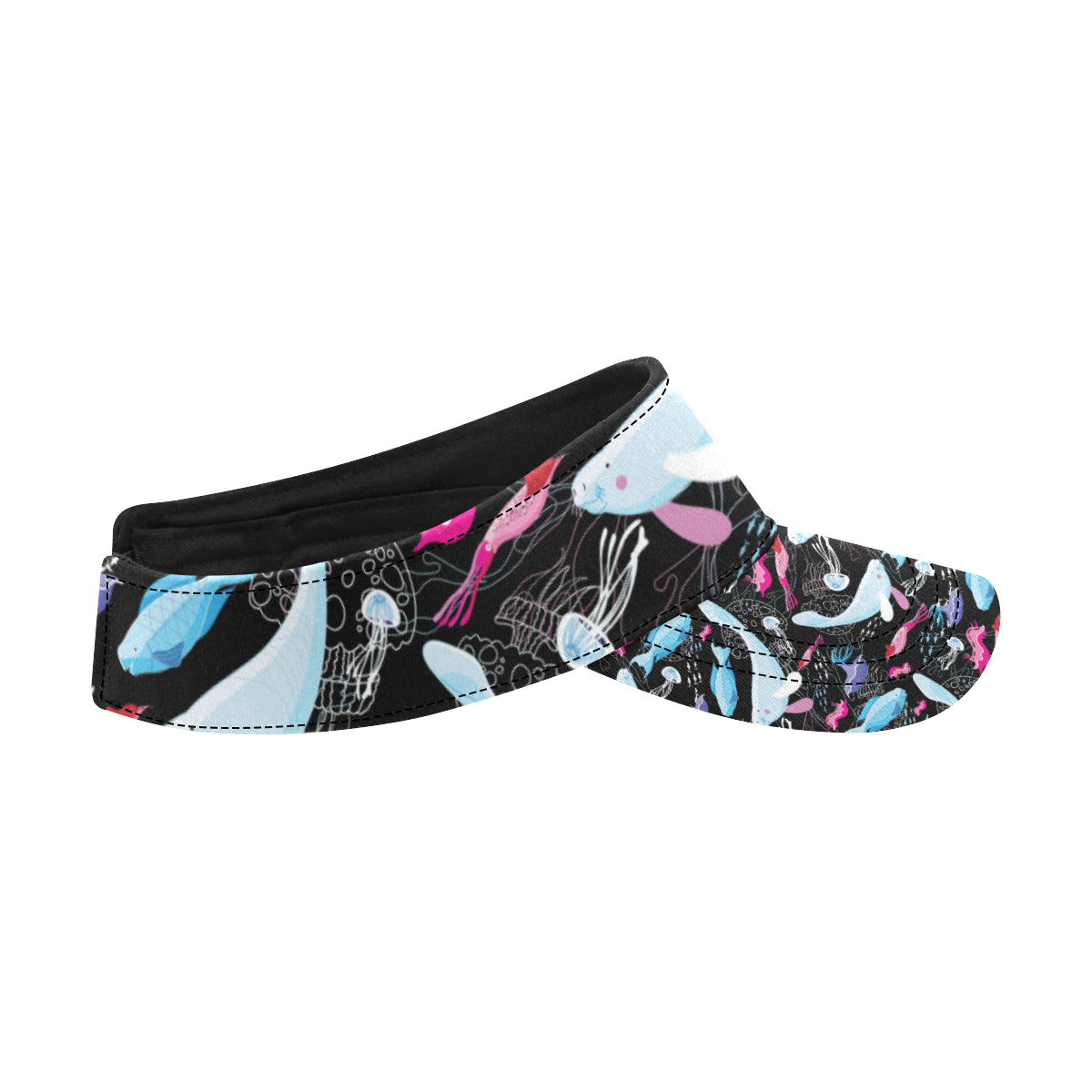 Manatee Pattern Print Design 02 Unisex Sun Visor