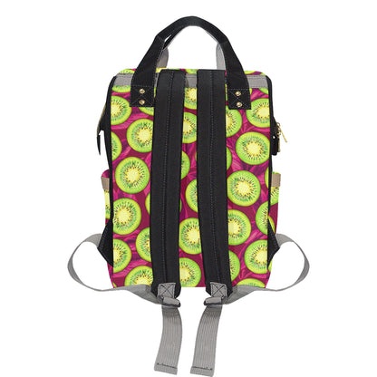 Kiwi Pattern Print Design KW05 Diaper Bag Backpack