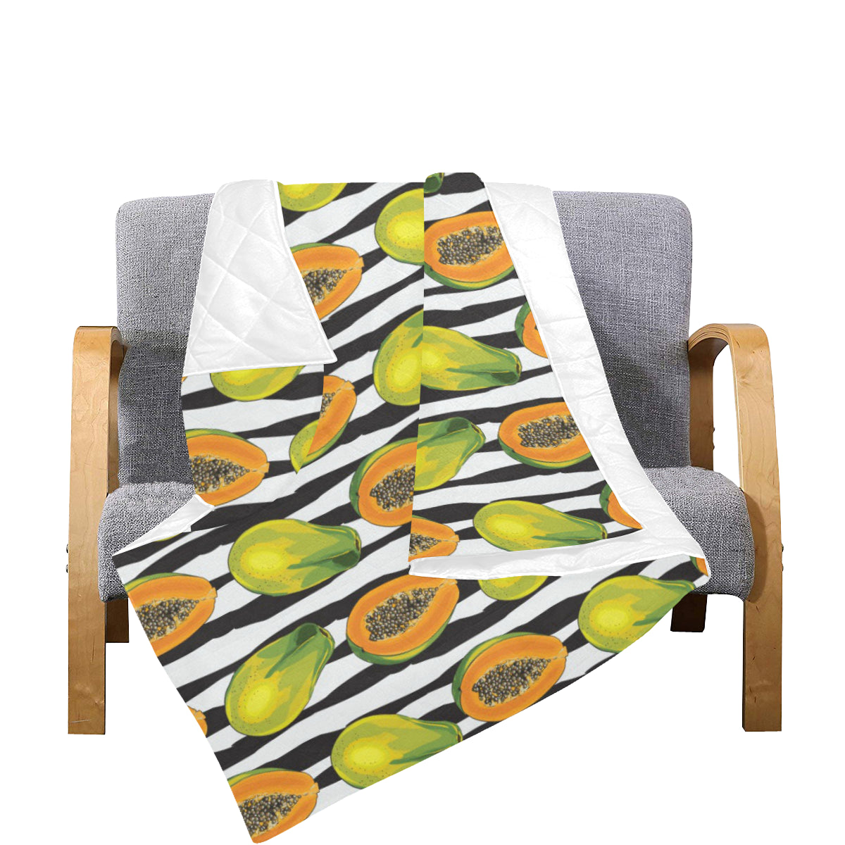 Papaya Pattern Print Design PP01 Premium Quilt