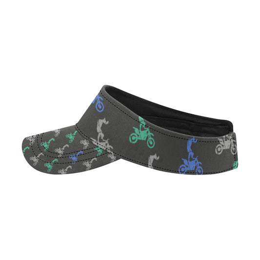 Motocross Pattern Print Design 02 Unisex Sun Visor