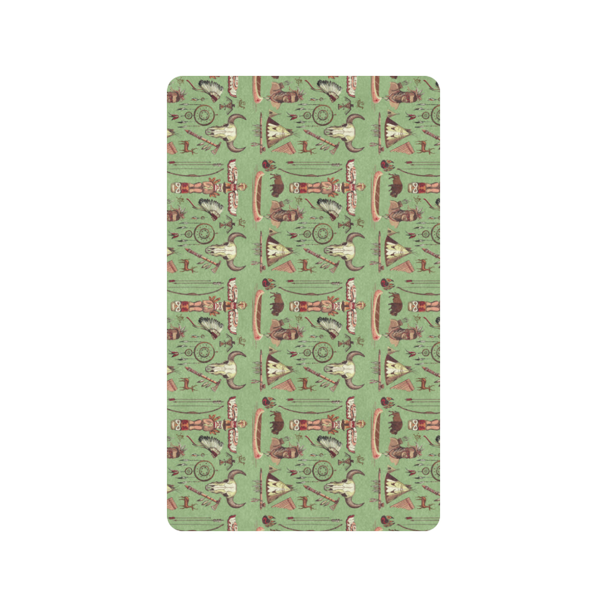 Native Indian Themed Design Print Rubber Doormat