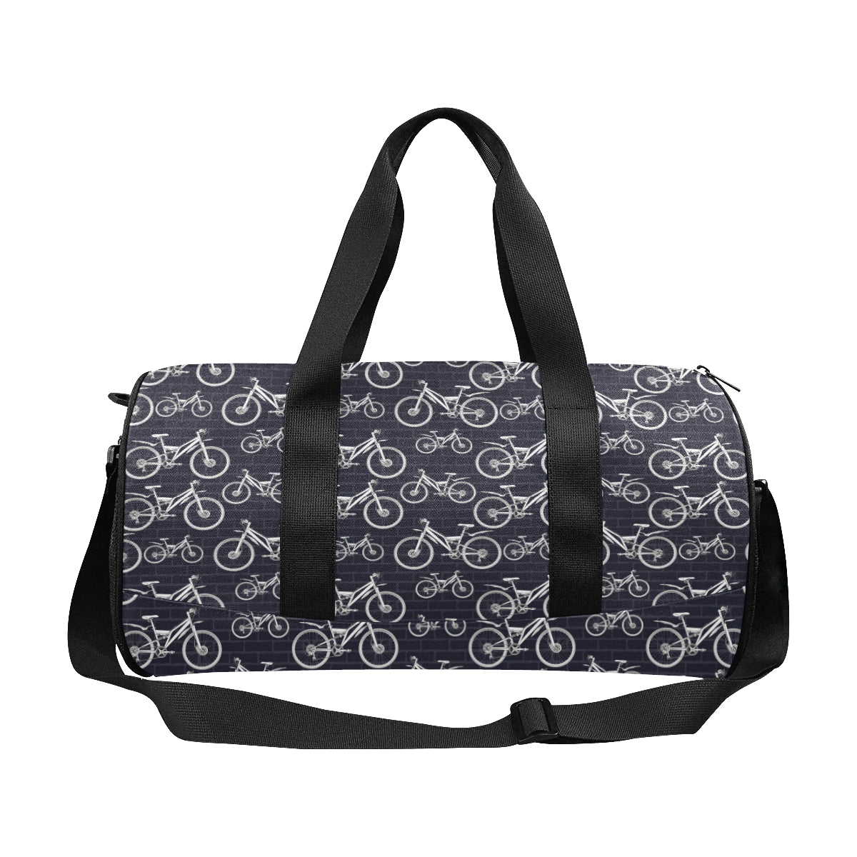 Mountain bike Pattern Print Design 02 Duffel Bag