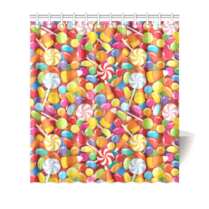 Candy Pattern Print Design 02 Shower Curtain