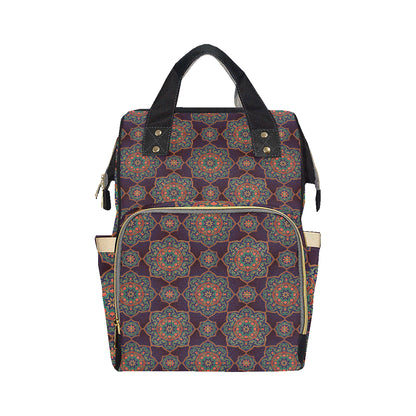 Medallion Pattern Print Design 03 Diaper Bag Backpack