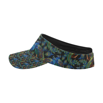 Peacock Themed Design Print Unisex Sun Visor