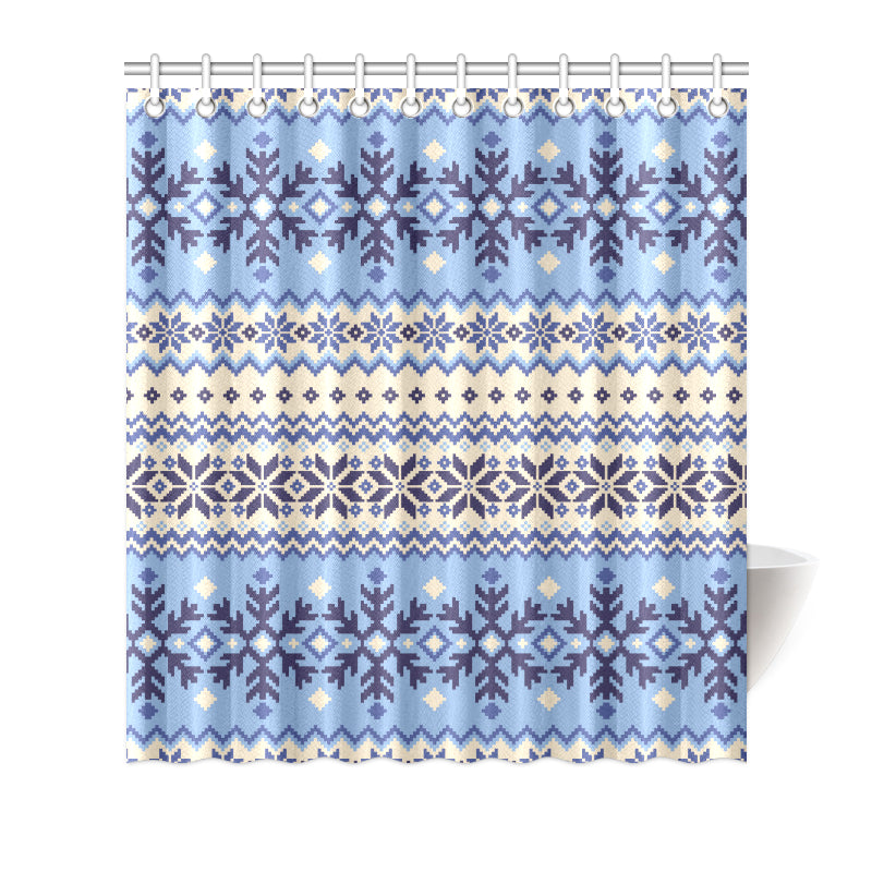 Nordic Pattern Print Design A03 Shower Curtain
