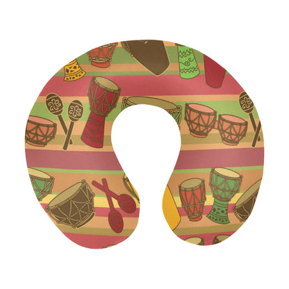 Percussion Pattern Print Design 01 U-Shaped Travel Neck Pillow