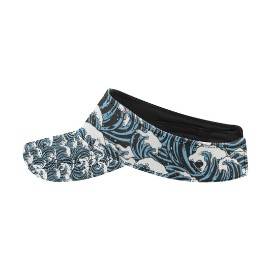 Surf Wave Pattern Print Unisex Sun Visor