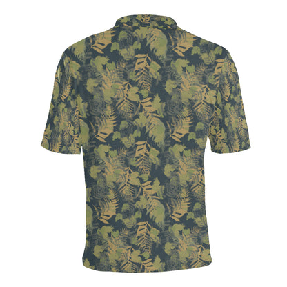 Camouflage Tropical Pattern Print Design 04 Men Polo Shirt