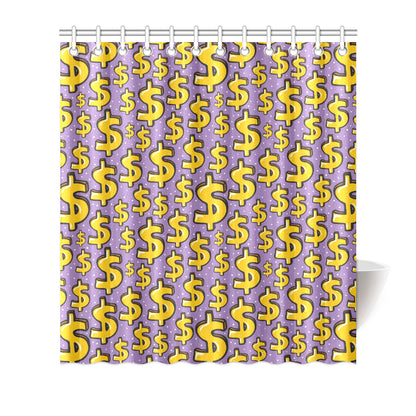 Dollar Pattern Print Design DO01 Shower Curtain