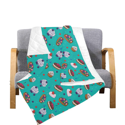 Cake Pattern Print Design 07 Premium Quilt