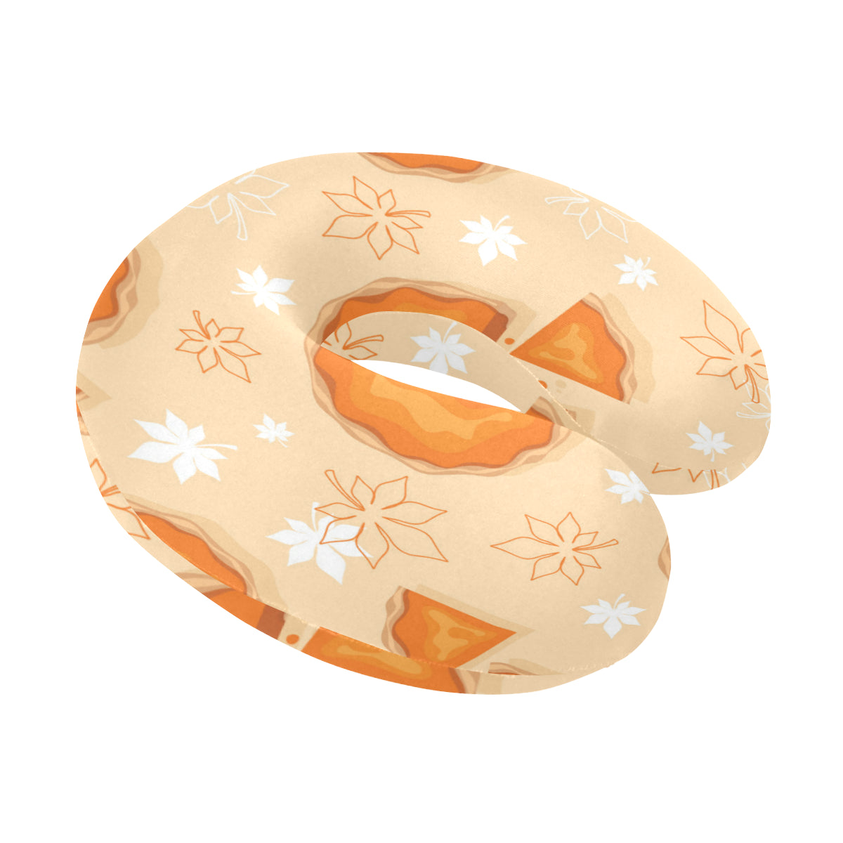 Pie Pattern Print Design A01 U-Shaped Travel Neck Pillow
