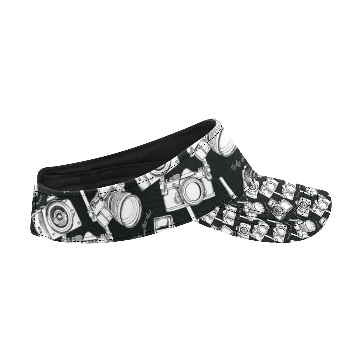 Camera Pattern Print Design 01 Unisex Sun Visor