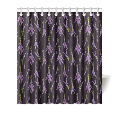 Lavender Pattern Print Design LV05 Shower Curtain