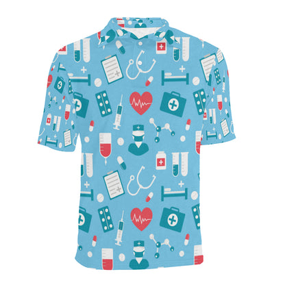 Nurse Pattern Print Design A03 Men Polo Shirt