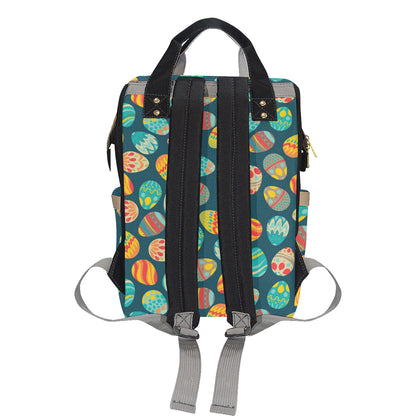 Easter Eggs Pattern Print Design RB09 Diaper Bag Backpack