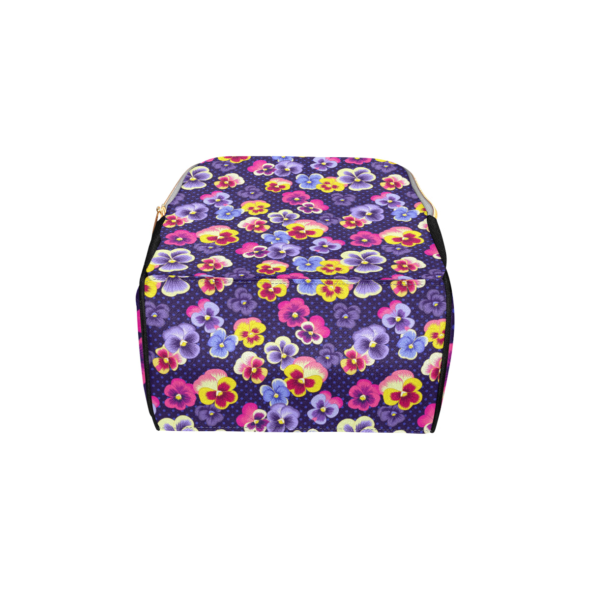 Pansy Pattern Print Design PS04 Diaper Bag Backpack