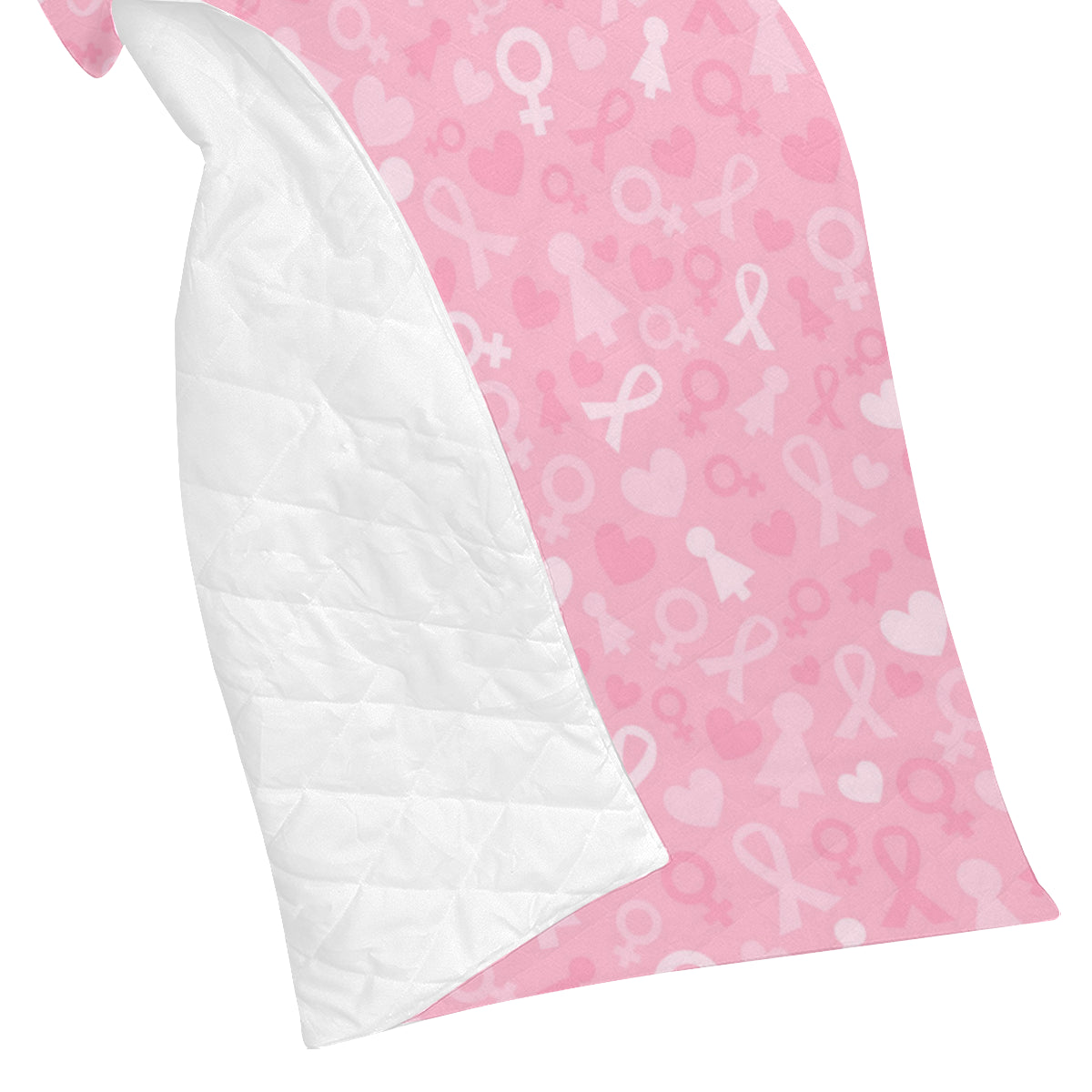 Breast cancer Pattern Print Design 01 Premium Quilt