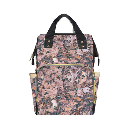 Camouflage Realistic Tree Leaf Print Diaper Bag Backpack