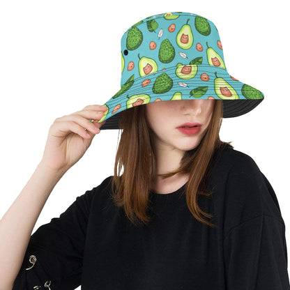 Avocado Pattern Print Design AC05 Unisex Bucket Hat