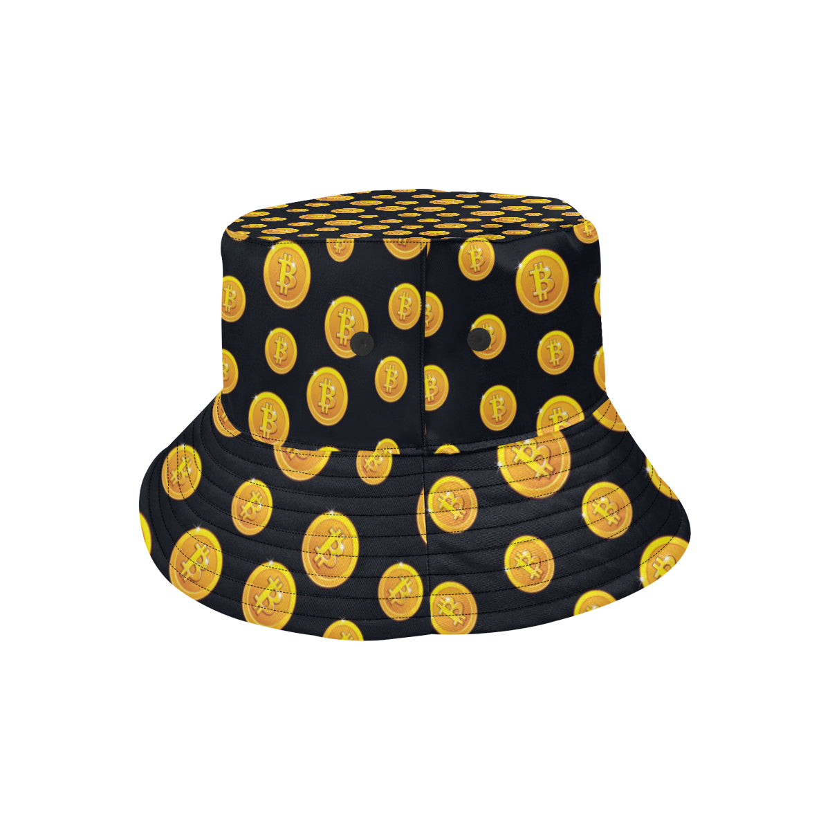 Bitcoin Pattern Print Design DO04 Unisex Bucket Hat