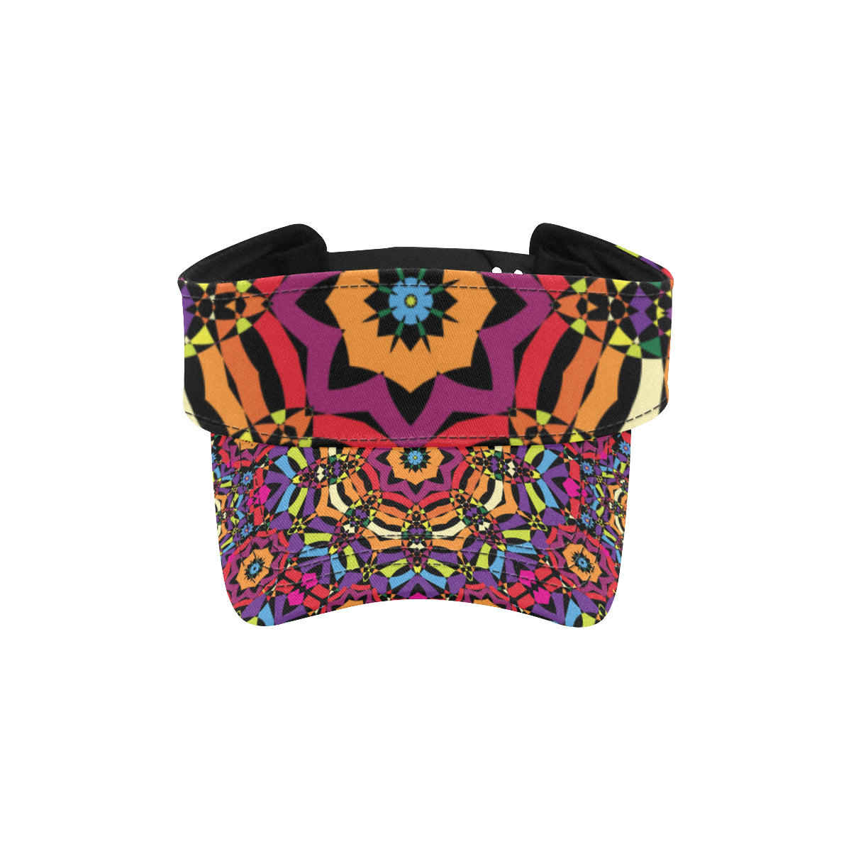 Kaleidoscope Pattern Print Design 01 Unisex Sun Visor