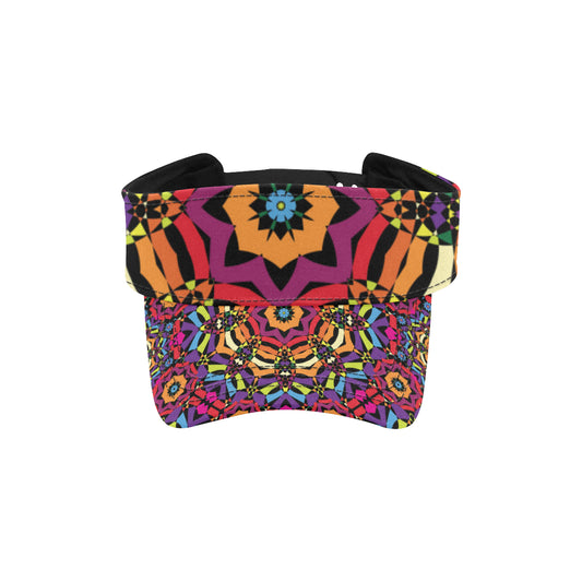 Kaleidoscope Pattern Print Design 01 Unisex Sun Visor