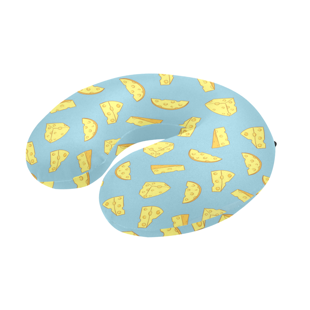 Cheese Pattern Print Design 04 U-Shaped Travel Neck Pillow