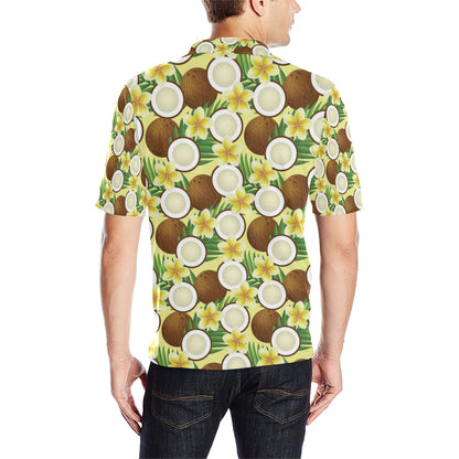Coconut Pattern Print Design CN02 Men Polo Shirt