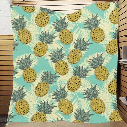Pineapple Pattern Print Design PP03 Premium Quilt