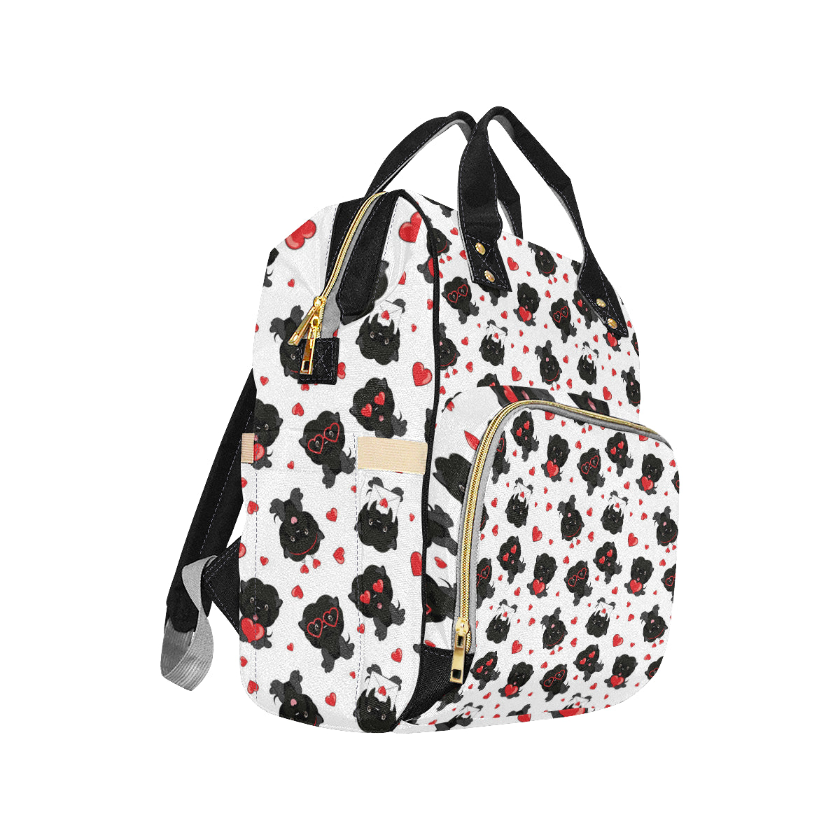 Affenpinscher Pattern Print Design 01 Diaper Bag Backpack