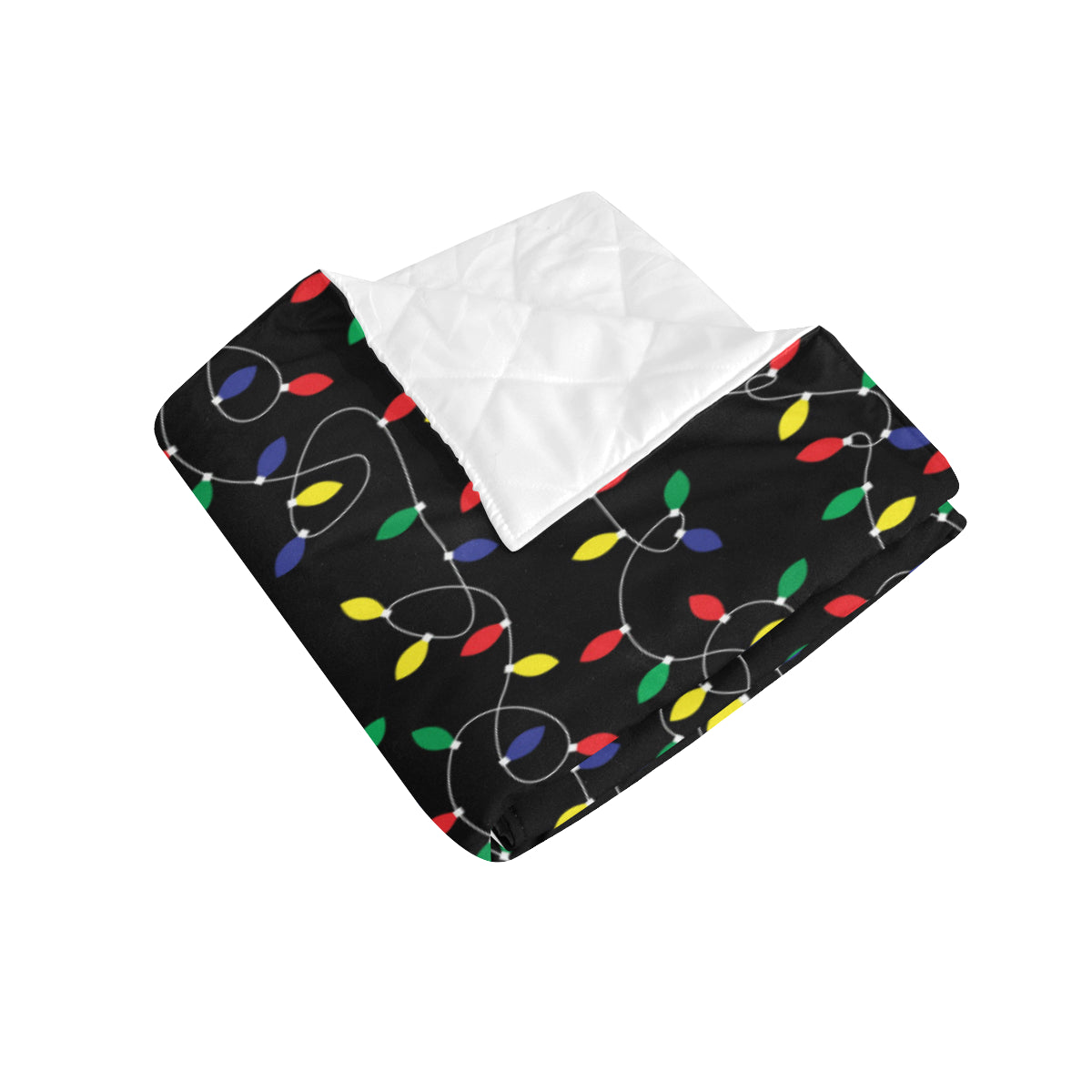 Christmas Light Pattern Print Design 04 Premium Quilt