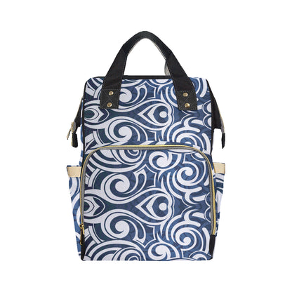 Maori Pattern Print Design 01 Diaper Bag Backpack