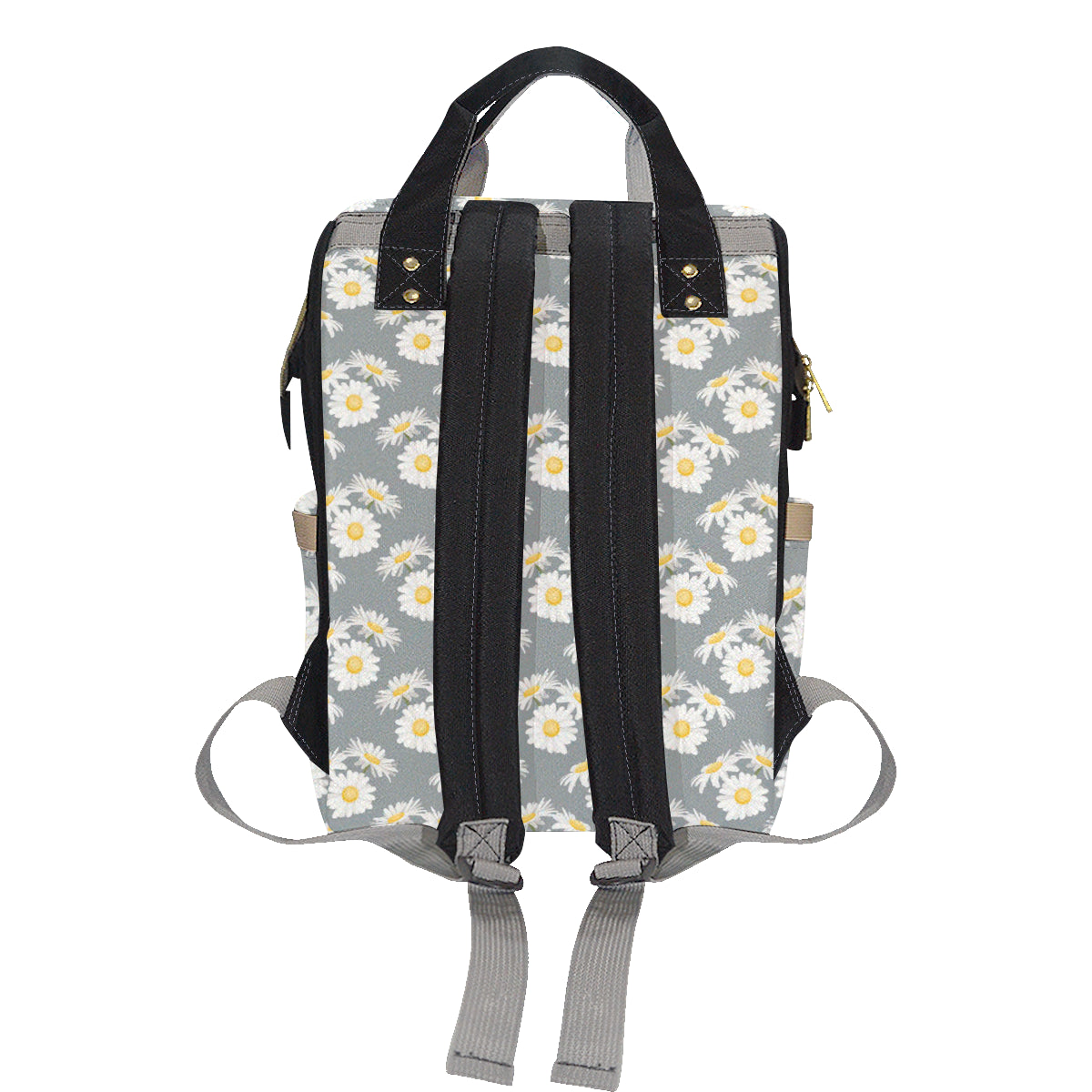 Daisy Pattern Print Design DS09 Diaper Bag Backpack