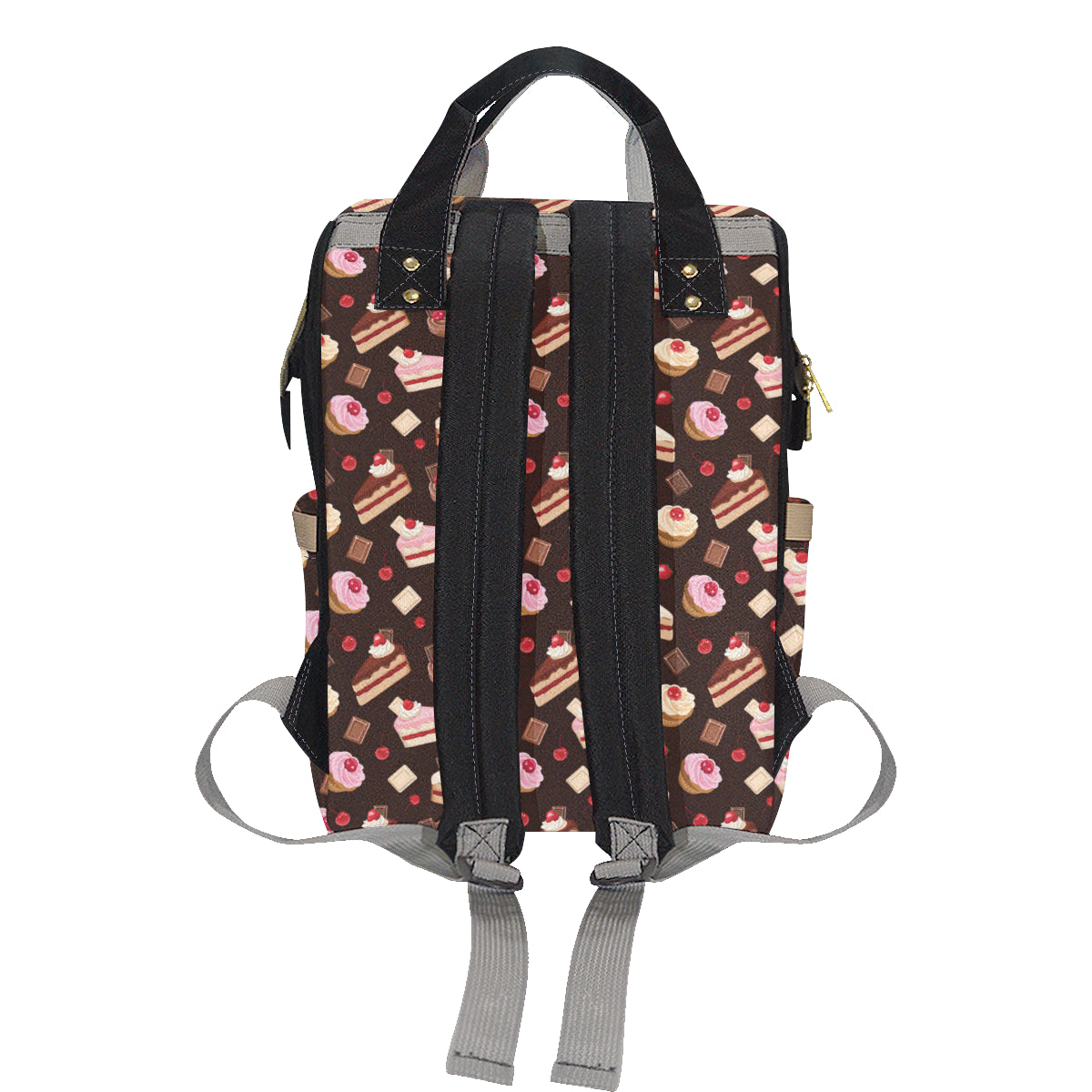 Cake Pattern Print Design 04 Diaper Bag Backpack