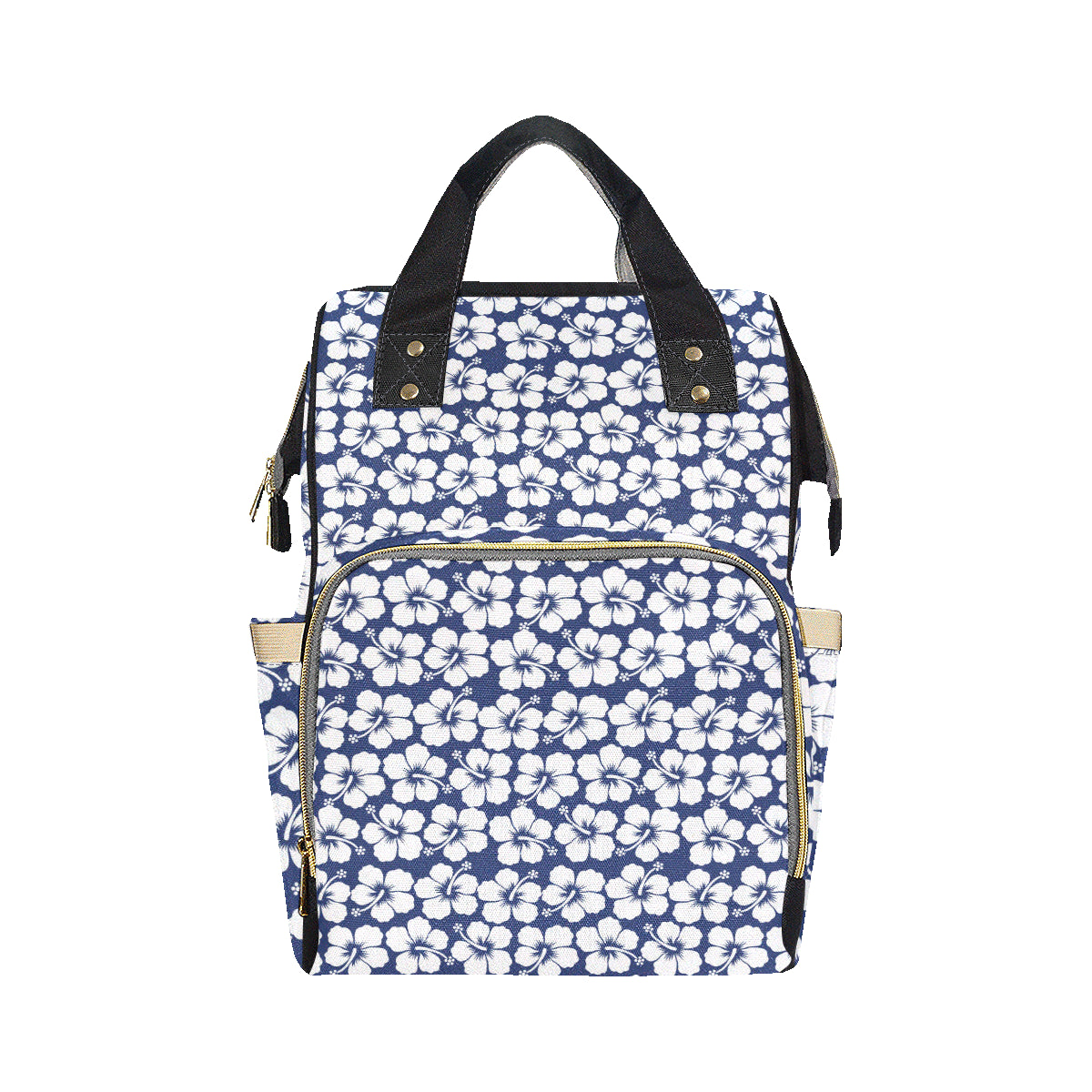 Hibiscus Pattern Print Design HB013 Diaper Bag Backpack