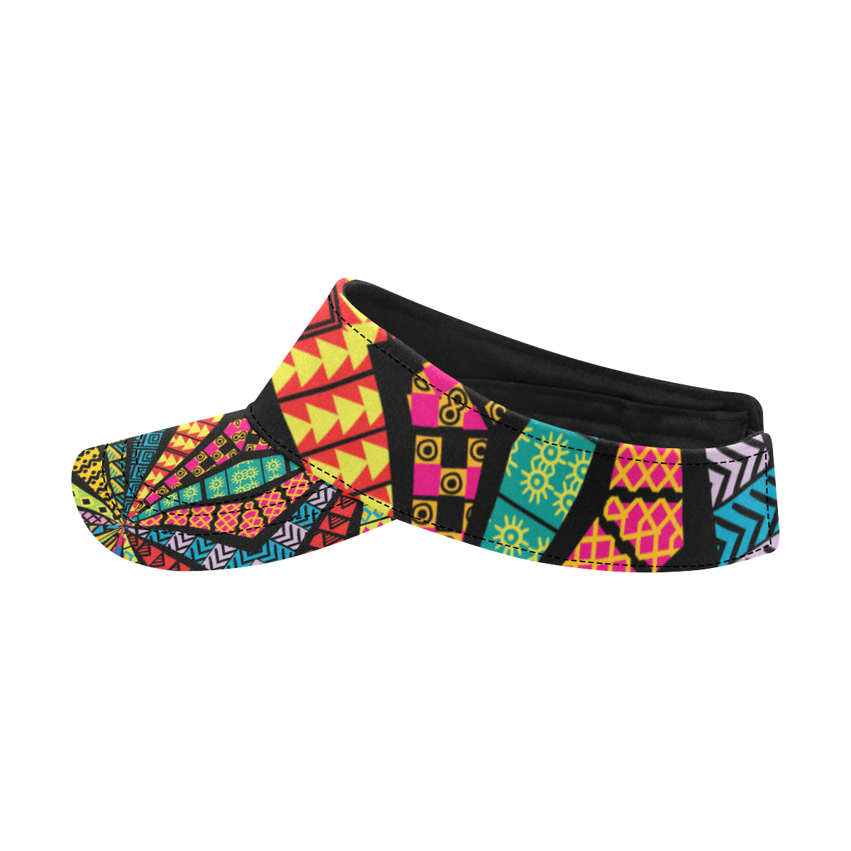 Kaleidoscope Pattern Print Design 05 Unisex Sun Visor