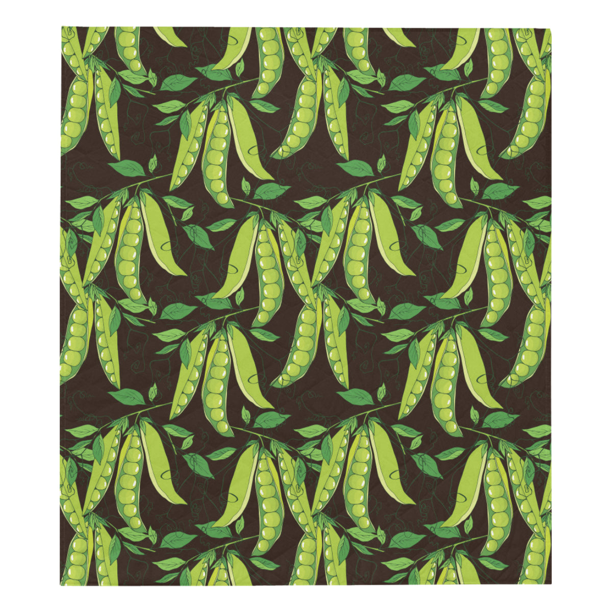 Peas Pattern Print Design A03 Premium Quilt