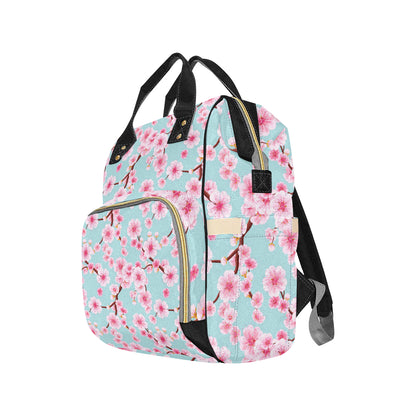 Cherry Blossom Pattern Print Design CB04 Diaper Bag Backpack