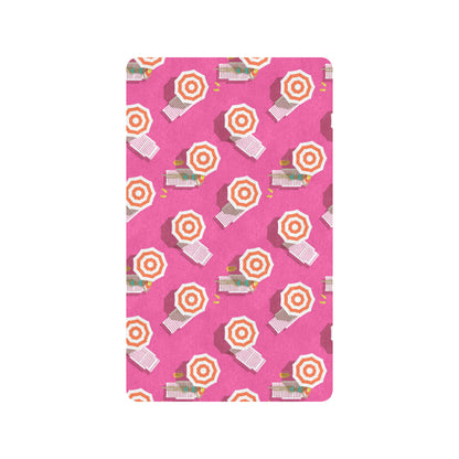 Beach Top View Umbrella Theme Rubber Doormat