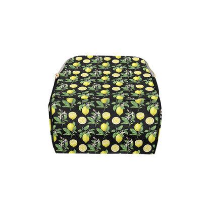 Lemon Pattern Print Design LM02 Diaper Bag Backpack