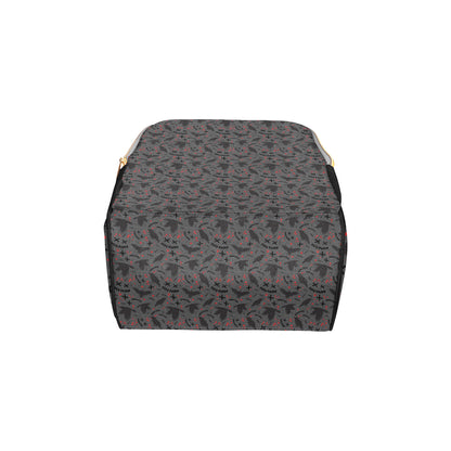 Crow Pattern Print Design 02 Diaper Bag Backpack