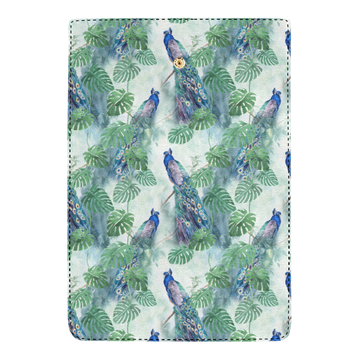 Peacock Pattern Print Design A02 Women's Trifold Wallet