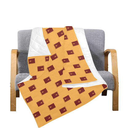 Bible Pattern Print Design 05 Premium Quilt