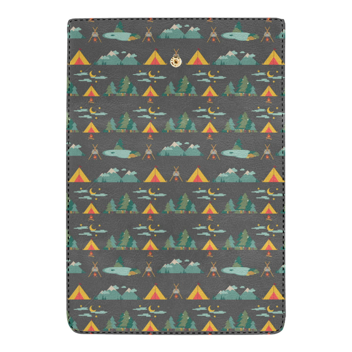Camping Tent Pattern Print Design 03 Women's Trifold Wallet