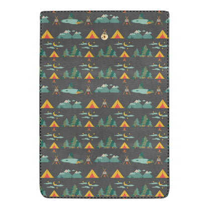 Camping Tent Pattern Print Design 03 Women's Trifold Wallet