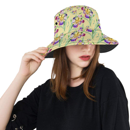 Iris Pattern Print Design IR06 Unisex Bucket Hat