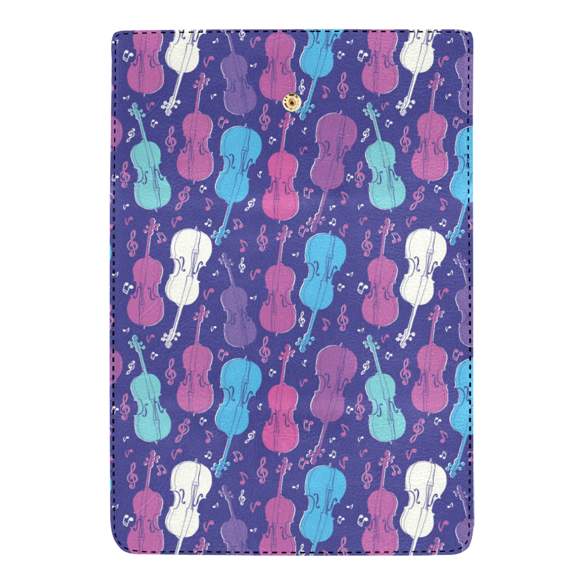 Cello Pattern Print Design 01 Women's Trifold Wallet
