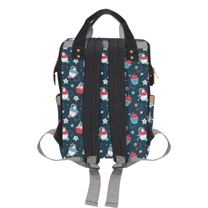 Cupcake Pattern Print Design 03 Diaper Bag Backpack
